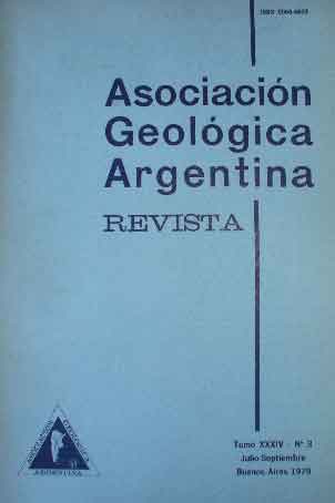 Asociación Geológica Argentina. Revista Tomo XXXIV - N° 3