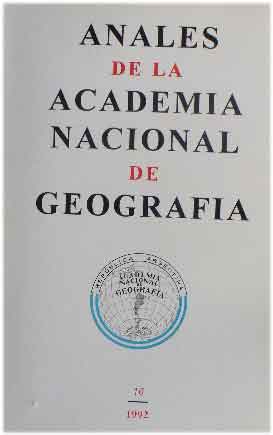 Anales de la Academia Nacional de Geografía N° 16