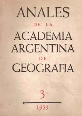 Anales de la Academia Argentina de Geografía N° 3 (1959)