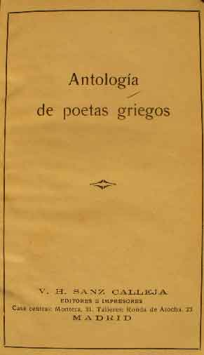 Antología de poetas griegos