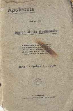 Apoteosis del doctor Marco M. de Avellaneda