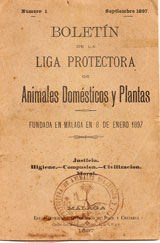 Boletín de la Liga Protectora de Animales y Plantas