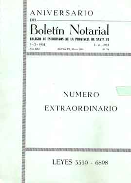 Aniversario del Boletín Notarial