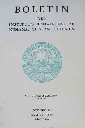 Boletín del Inst. Bonaerense de Numismática y Ant. N° 15-1986