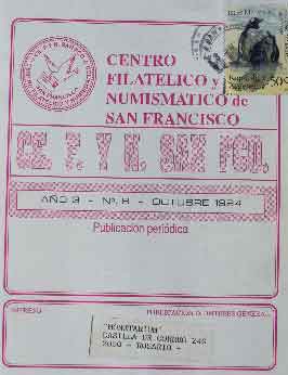 Boletín del Centro Filatélico y Numismático de San Francisco