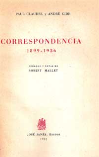 Correspondencia. 1899-1926