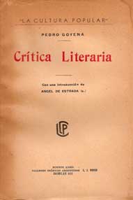 Crítica literaria. Con una introducción de Angel Estrada (h.)