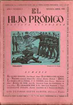 El Hijo Pródigo. Revista Literaria. Año I Nro. 1