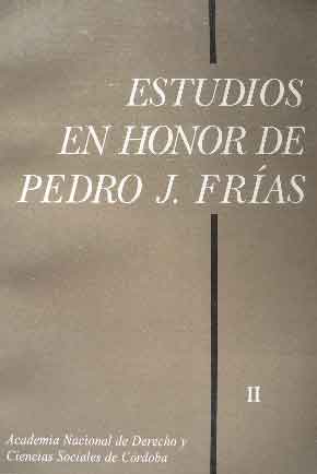 Estudios en Honor de Pedro J. Frías