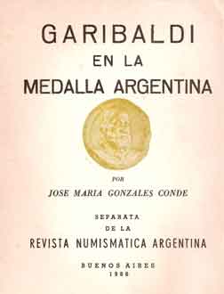 Garibaldi en la medalla argentina