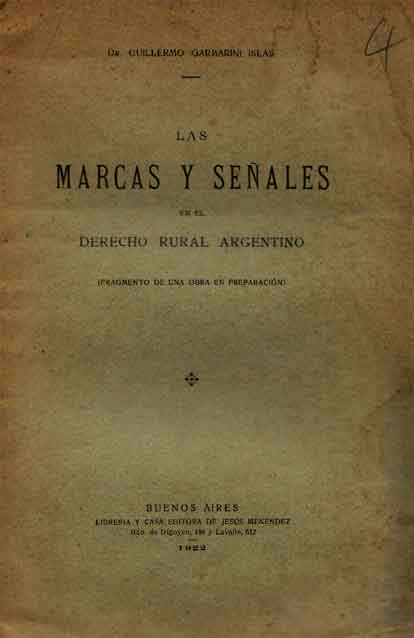 Las Marcas y Señales en el Derecho Rural Argentino