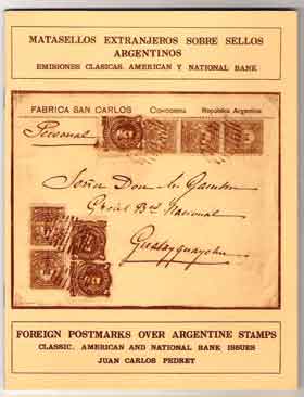 Matasellos extranjeros sobre sellos argentinos