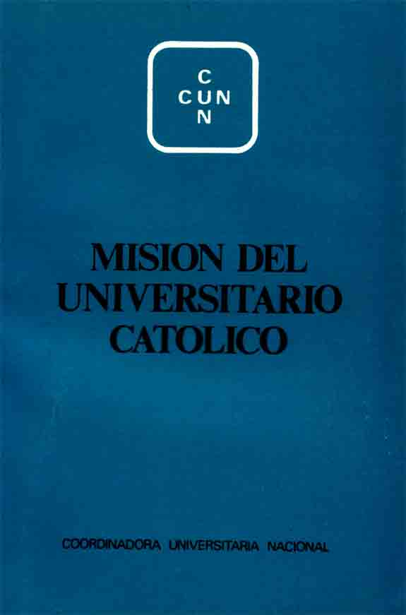 Misión del universitario católico