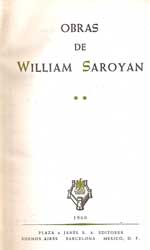 Obras de William Saroyan