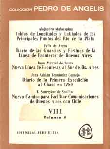 Coleccion Pedro de Angelis. Tomo VIII, Volumen A