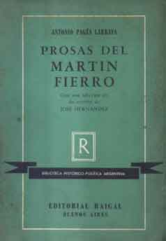 Prosas del Martín Fierro