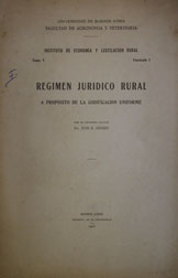 Régimen jurídico rural