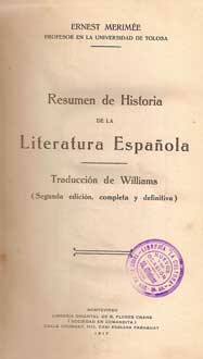 Resúmen de historia de la literatura española