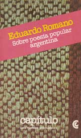 Sobre poesía popular argentina